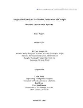 Paperback Longitudinal Study of the Market Penetration of Cockpit Weather Information Systems Book