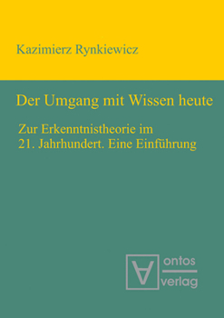 Hardcover Der Umgang mit Wissen heute [German] Book