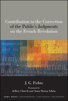 Paperback Contribution to the Correction of the Public's Judgments on the French Revolution Book