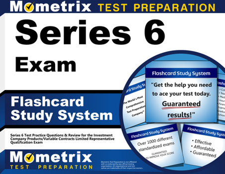 Cards Series 6 Exam Flashcard Study System: Series 6 Test Practice Questions & Review for the Investment Company Products/Variable Contracts Limited Represe Book