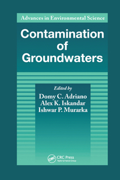 Paperback Contamination of Groundwaters Book