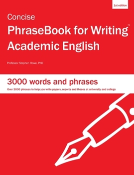 Paperback Concise PhraseBook for Writing Academic English Book