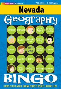 Hardcover Nevada Geography Bingo Game Book