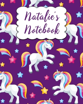 Paperback Natalie's Notebook: Personalized Natalie Journal Blank Lined and Unlined Pages 8" x 10" Book