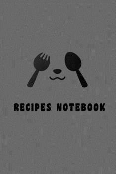 Paperback kitchen Notebook "RECIPES NOTEBOOK": Recipes Notebook/Journal Gift 120 page, Lined, 6x9 (15.2 x 22.9 cm) Book
