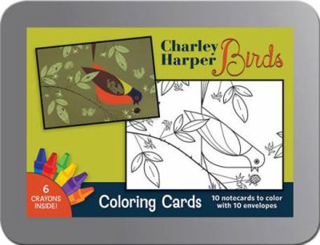 Cards Cck Harper/Birds [With 10 Envelopes and 6 Crayons] Book