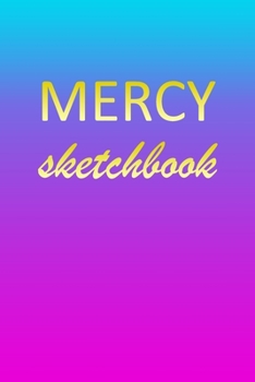 Mercy: Sketchbook | Blank Imaginative Sketch Book Paper | Pink Blue Gold Custom Letter M Personalized Cover | Teach & Practice Drawing for Experienced ... Doodle Pad | Create, Imagine & Learn to Draw