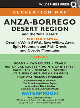 Map Map Anza-Borrego Desert Region Book