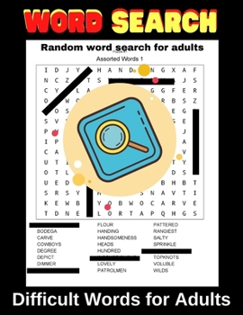 Paperback Random Word Search Book for Adults: Active Mindful Brain Games Keep Your Mind Young Book