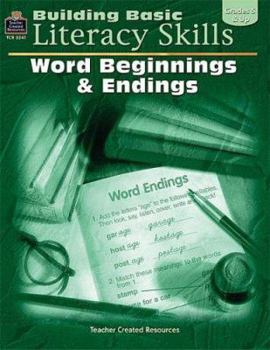 Paperback Building Basic Literacy Skills: Word Beginnings & Endings Book