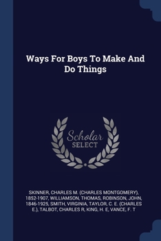 Paperback Ways For Boys To Make And Do Things Book