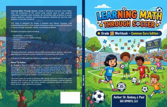 Paperback LEARNING MATH THROUGH SOCCER: Grade 3 Workbook Common Core Edition Book