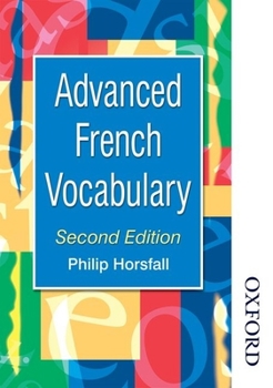 Paperback Advanced French Vocabulary Second Edition Book