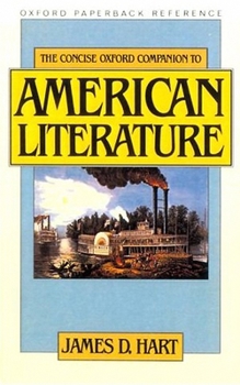Paperback The Concise Oxford Companion to American Literature Book