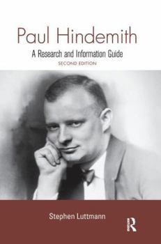 Paperback Paul Hindemith: A Research and Information Guide Book