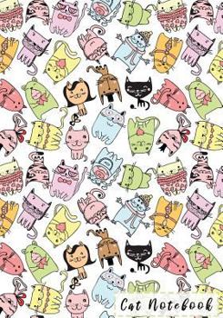 Cat Notebook: Cat Lined Notebook College Ruled Doodle