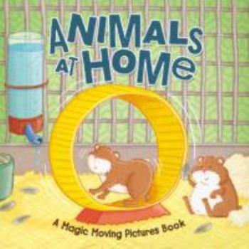 Hardcover Lenticular Board Book Animals at Home Book