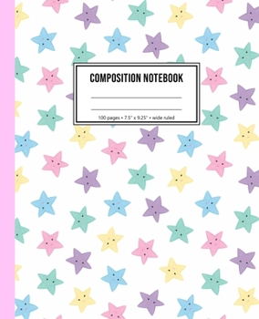 Composition Notebook: Cute Starfish Notebook For Girls