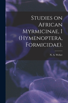 Paperback Studies on African Myrmicinae, I (Hymenoptera, Formicidae). Book