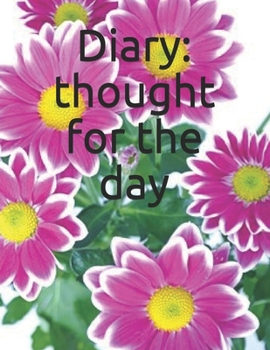 Paperback Diary: thought for the day Book