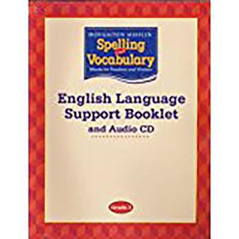 Hardcover Spelling and Vocabulary English Language Support Booklet and Audio CD Grade 2 Book