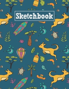 Sketchbook: 8.5 x 11 Notebook for Creative Drawing and Sketching Activities with Australia Themed Cover Design