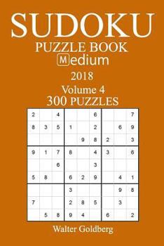 Paperback 300 Medium Sudoku Puzzle Book - 2018 Book