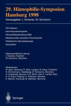 Paperback 29. Hämophilie-Symposion: Hamburg 1998 [German] Book