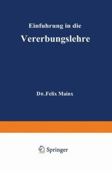Paperback Einführung in Die Vererbungslehre [German] Book