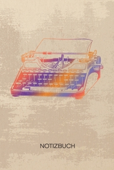 NOTIZBUCH A5 Dotted: Nostalgie Liebhaber Notizheft GEPUNKTET 120 Seiten - Steampunk Notizblock Retro Schreibmaschine Skizzenbuch - Vintage Geschenk f�r Retro Liebhaber Vintage Liebhaber 90er Kind