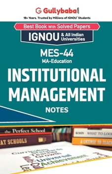 Paperback MES-44 Institutional Management Book