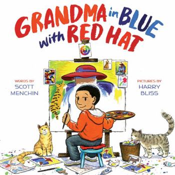 Hardcover Grandma in Blue with Red Hat Book