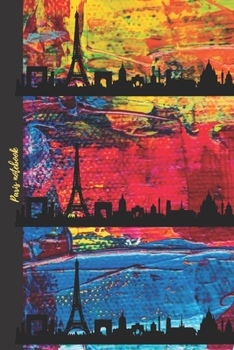 Paperback Paris notebook: Ruled Composition Notebook 6 X 9 inches 120 pages Book