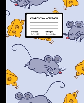 Composition Notebook: Hungry Mice | Wide Ruled Paper Journal | Blank Lined Workbook for Teens Kids Students Girls, for Home School & Writing Notes