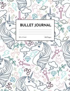Bullet Journal: Cute Unicorn Dot Grid Notebook - Dotted Note Pad for Kids, Girls, Teens, Tweens, Women - Gifts for Birthday and Christmas | Creative Art 00551