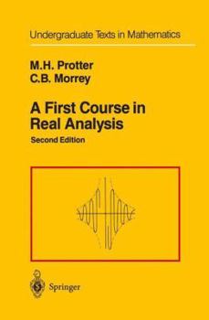 Paperback A First Course in Real Analysis Book