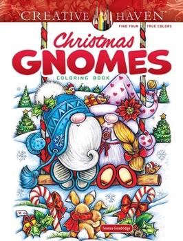 Paperback Creative Haven Christmas Gnomes Coloring Book