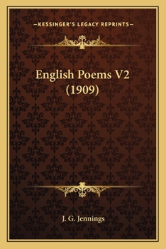 Paperback English Poems V2 (1909) Book