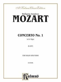 Paperback Violin Concerto No. 1, K. 207 (Kalmus Edition) Book