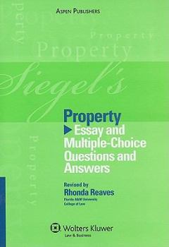Paperback Siegel's Property: Essay and Multiple-Choice Questions and Answers Book