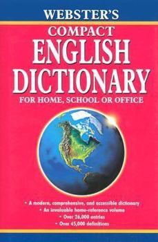 Hardcover Webster's English Dictionary Book