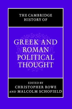 Paperback The Cambridge History of Greek and Roman Political Thought Book