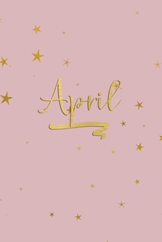 Paperback April: Personalized Journal to Write In - Rose Gold Line Journal Book