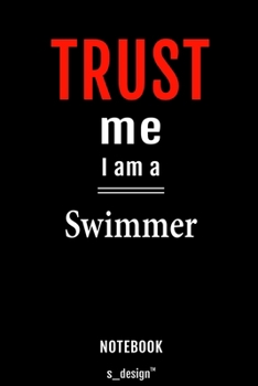 Paperback Notebook for Swimmers / Swimmer: awesome handy Note Book [120 blank lined ruled pages] Book