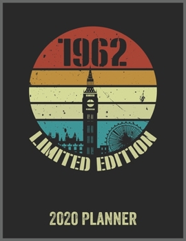 Paperback 1962 Limited Edition 2020 Planner: Daily Weekly Planner with Monthly quick-view/over view with 2020 Planner Book