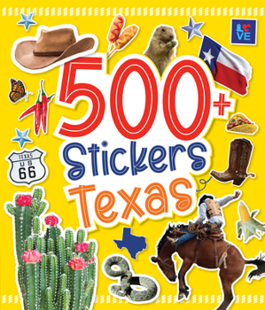 Paperback 500 Stickers: Texas Book
