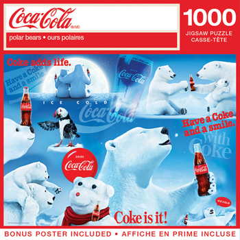 Misc. Coca-Cola Polar Bears 1000pc Puzzle Book