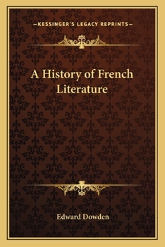 Paperback A History of French Literature Book