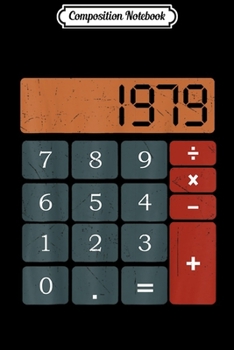 Composition Notebook: Vintage calculator 50th birthday 50 years old Gifts  Journal/Notebook Blank Lined Ruled 6x9 100 Pages