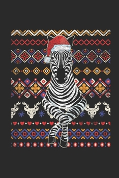 Paperback Ugly Christmas - Zebra: Dotted Bullet Grid Notebook / Journal (6 X 9 -120 Pages) - Ugly Christmas Gift Idea Book